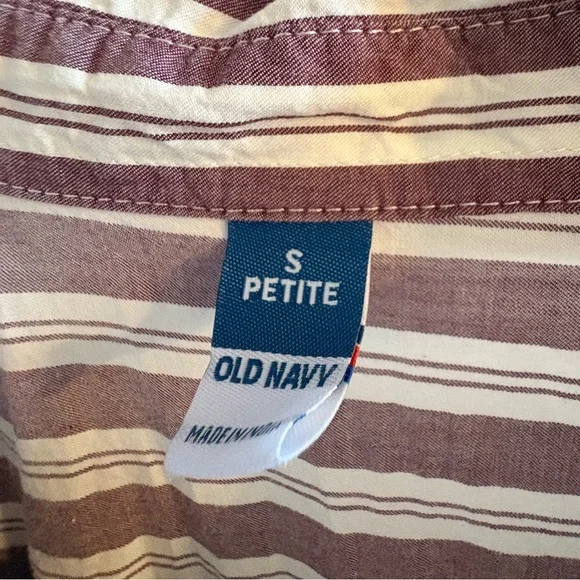 Two-Pack Long-Sleeve Shirt Dress Sz S Black & Sz SP Cherry Bark Stripe EUC! - Picture 8 of 14